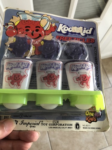 VTG 80’s Kool- Aid Freezable’s Hawaiian Punch Ice Pop Maker Set Of 3 - Picture 5 of 7