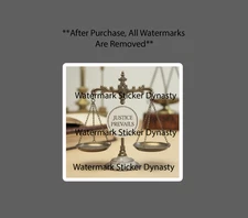 Lawyer Scale Sticker Waterproof Decal Justice Judge Law Gift NEW