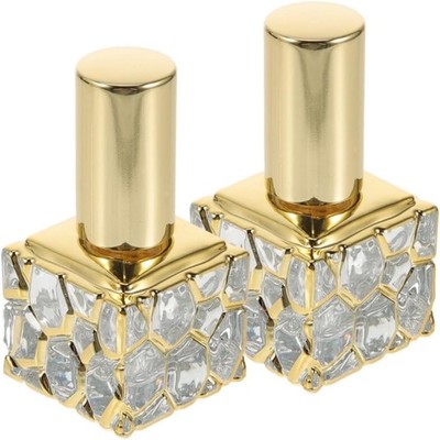 2PCS Refillable Glass Perfume Atomizer Bottles Empty Travel Spray Scent Mist Set