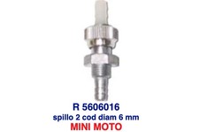 RUBINETTO BENZINA MINIMOTO MOTO QUAD MOTORI AGRICOLI Spillo 2 Cod ø6 mm
