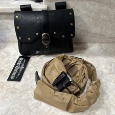 NWT Scarlet Darkness Renaissance Faux-Leather Waist Belt Bag Brass Tone Buckle