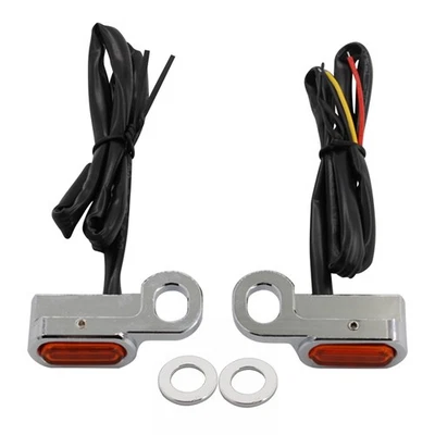 Mini-LED-Blinker hinten Laufkontrollleuchte für BMW R18 Chrom & Gelb - Bild 1 von 4