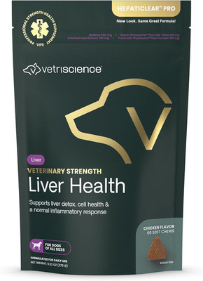 Veterinary Strength Liver Health Chews - Canine Liver Care Supplement for Detox 