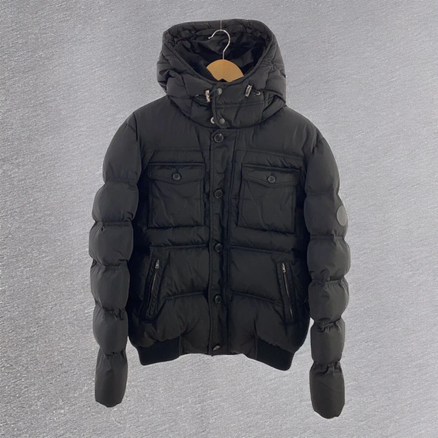 GUCCI Piumino 52 Nylon Blk 270481 Z9687 Uomo Autentico #ED ZGA