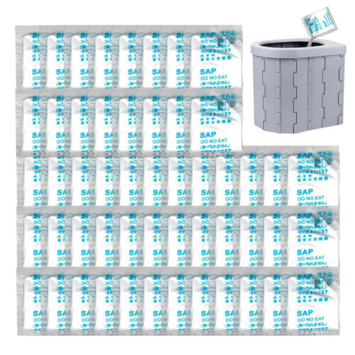 50pcs Portable Toilet Powder Poo And Urine Absorbent Gel Deodorization Emergency