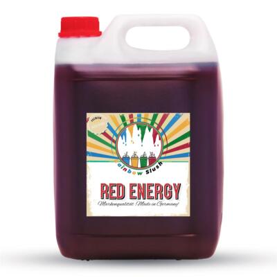 Rainbow Slush Sirup 5L AZO FREI | Red Energy | Konzentrat für Slushy Maker Eis S