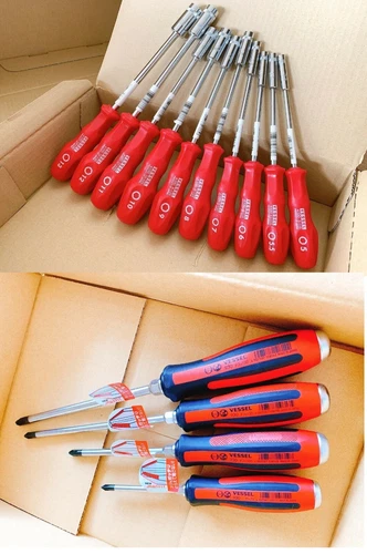 Vessel 14 product set Socket nut driver 4100 Megadora 930 JIS Screwdriver Japan