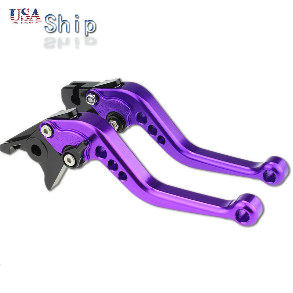 Palancas de embrague de freno cortas ajustables CNC para Honda CBR600RR 2007 2008 2009-2022 Foto 3 de 4