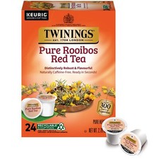 Twinings Rooibos Herbal Tea K Cup Pods 24 Count Caffeine Free Hot or Iced