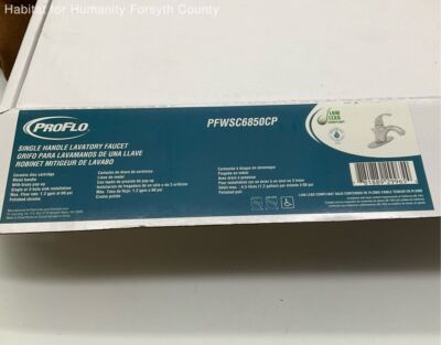 Proflo   Pro Flo - Cp Single Handle 1.2 Gpm Bathroom Faucet Polished Chrome