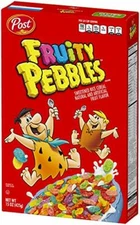 Post Fruity Pebbles, Gluten Free Breakfast Cereal, 11 oz [12-Boxes]