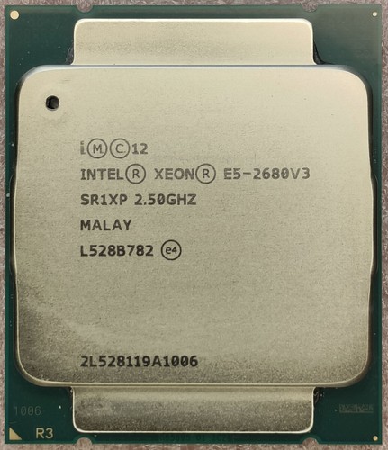 Intel Xeon E5-2680 V3 Processor 12-Core 24-Threads 2.50GHz SR1XP 30MB Cache CPU