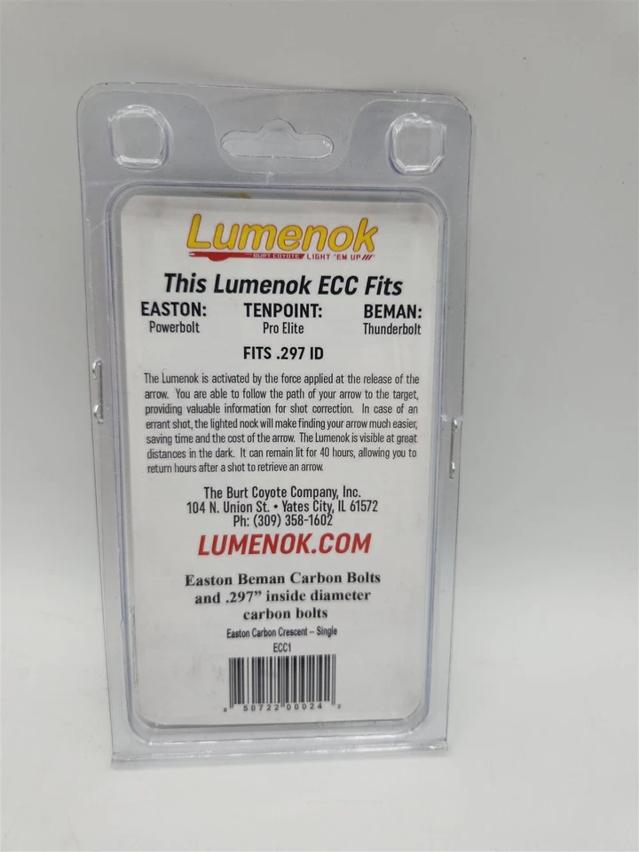 Burt Coyote Lumenok Lighted Nock Beman ECC HD Orange - Image 2 of 2