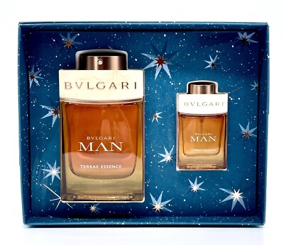 Bvlgari Man Terrae Essence for Men 2pc Set (3.4 oz EDP SPR + 0.5oz