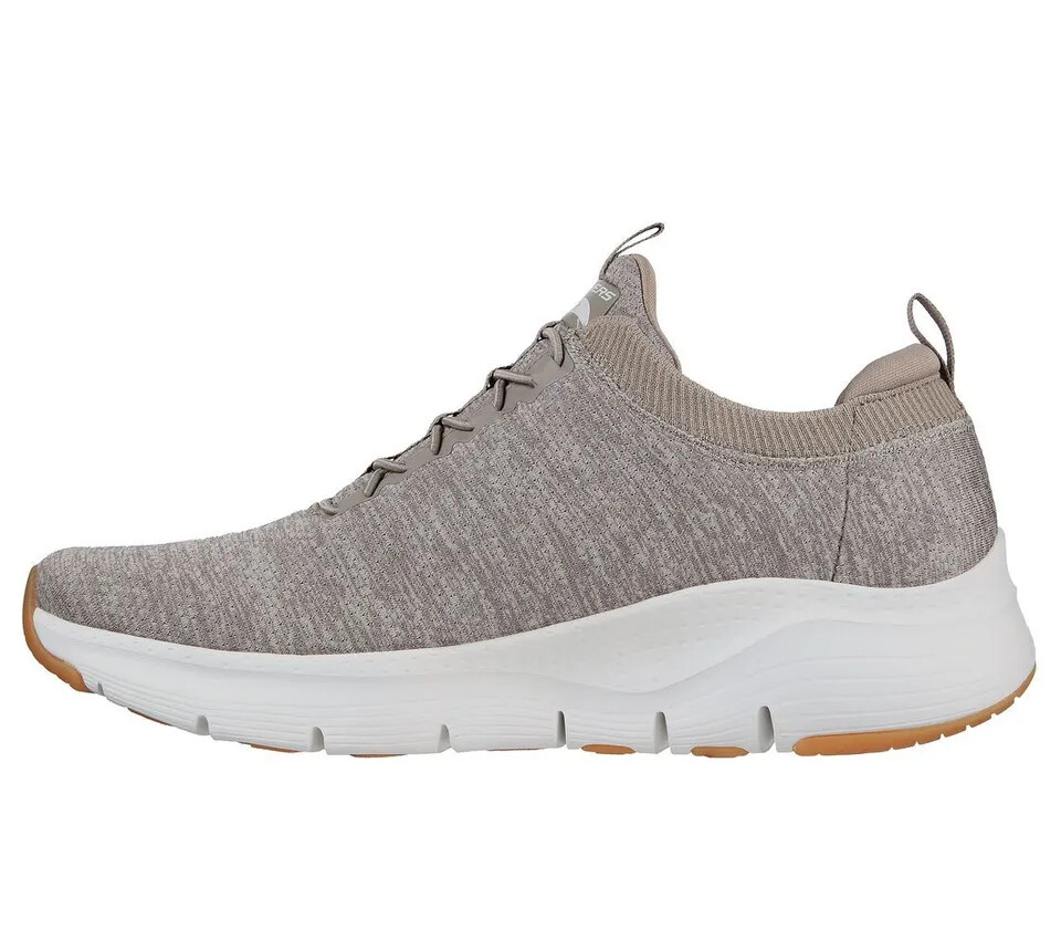 Shoes Men's Skechers Arch Fit Sport Extra Wide Slip On Taupe