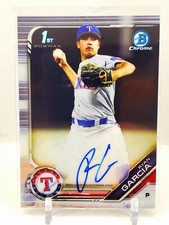 2019 Bowman Chrome 1st Ryan Garcia Base Auto Rangers ROOKIE RC Autograph C1
