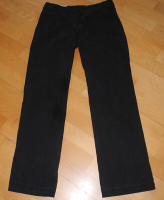 Damen Hose schwarz MANGO Baumwolle MNG Chino Taschen Jeans  34 XS