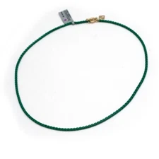 DAVID YURMAN New Ladies 2.7mm Bel Aire Box Chain Necklace 18" Emerald Green