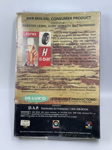 BAR-MIN-SKI: Consumer Product CD Rom Bill Barminski Jerry Hesketh 1993 SEALED - Picture 2 of 6