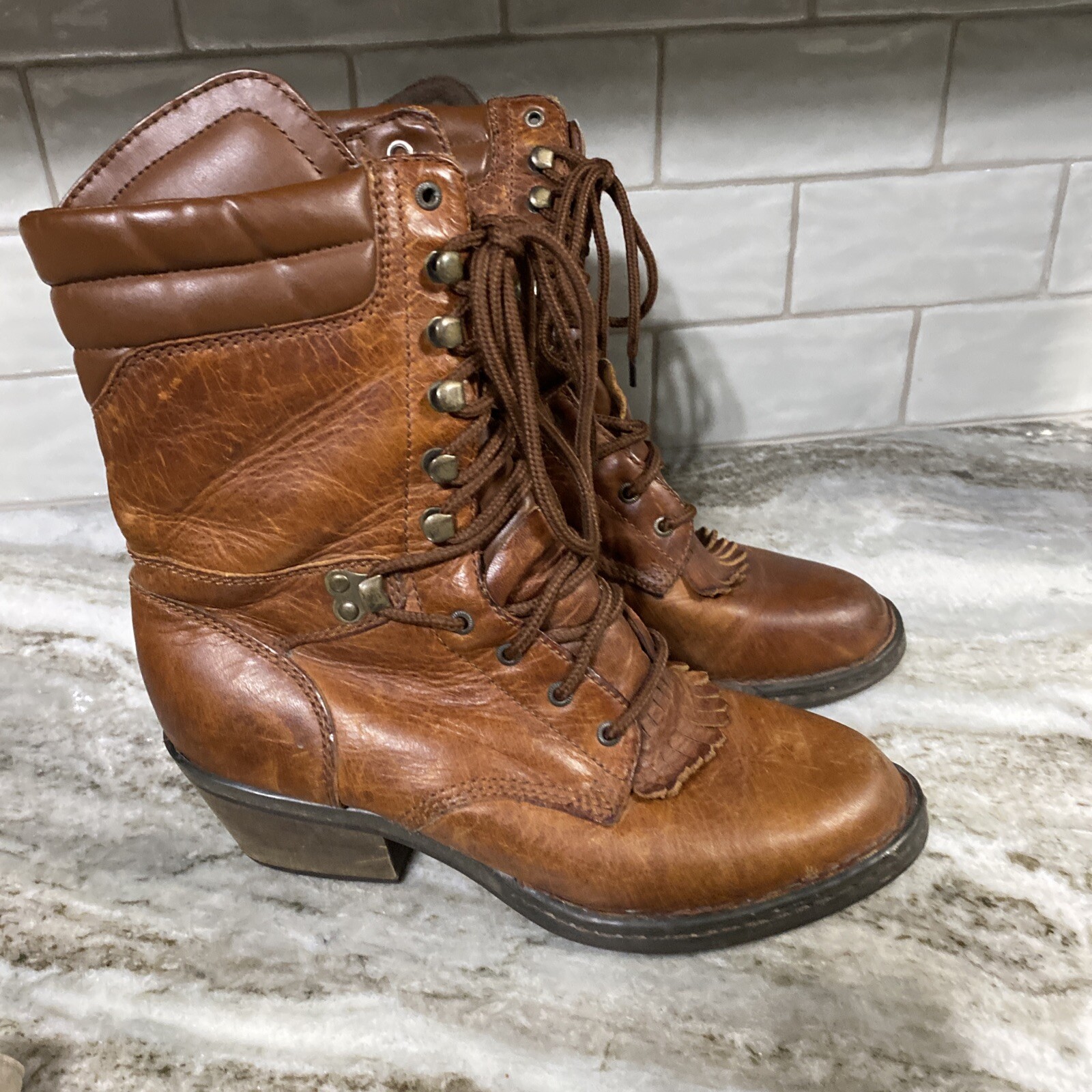 Double H Women 7.5 M 1088 Ochre Artesia 