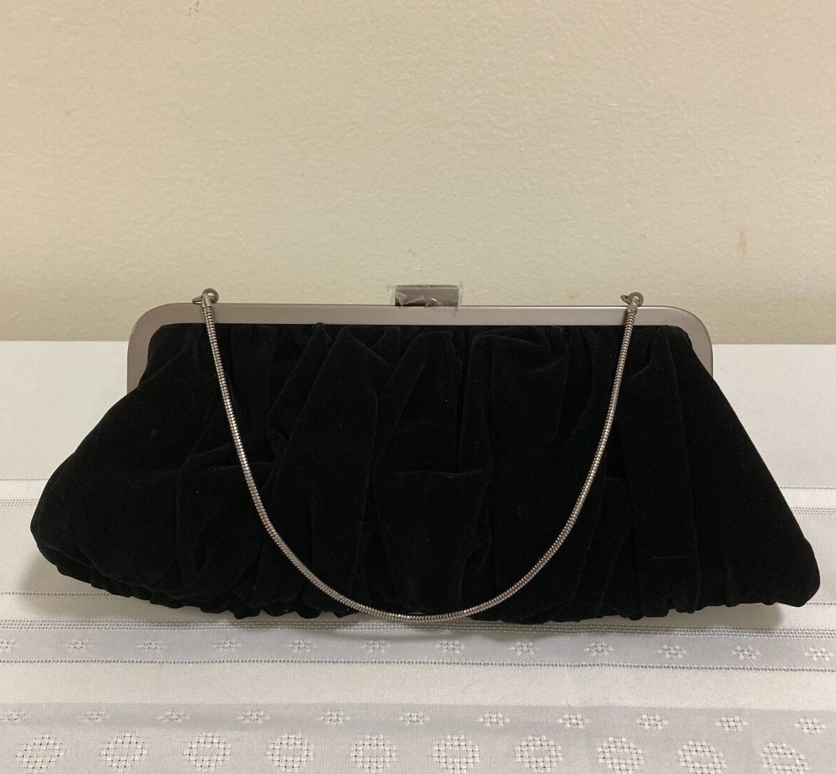 Velvet clutch outlet purse