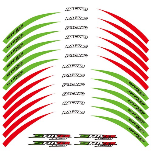 Motorcycle stripes Wheel Hub Rim Strip Sticker Decal For Aprilia SHIVER 750 - Picture 10 of 10
