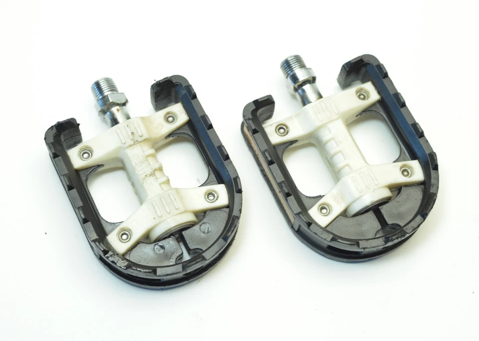 PEDAIS PLATAFORMA CORPO COMPOSTO BRANCO BICICLETA WELLGO LU-861 MOUNTAIN ATB 9/16" - Imagem 2 de 4