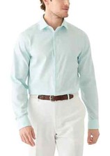 Calvin Klein Mens Slim Fit Dress Shirt in Mint Julip Size Large