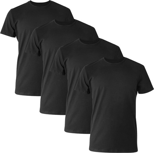 Hanes Ultimate Men's FreshIQ Slim Fit Crew T-Shirt (4 Pack) - Picture 4 of 5