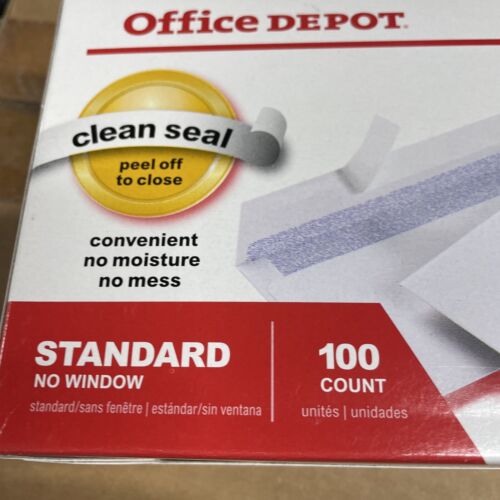 Sobres de seguridad Office Depot #10 sin ventana 100 unidades 4 1/8" x 9 1/2" 24 lb S8 - Imagen 2 de 3