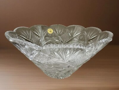 WOW 2  Crystal Pasabahce  Bowls Brilliant signed Candy Dish/Nuts  Turkey