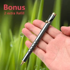 EDC Bolt Action Students Ballpoint Pen Pocket Business Pen Outdoor Camping Tool