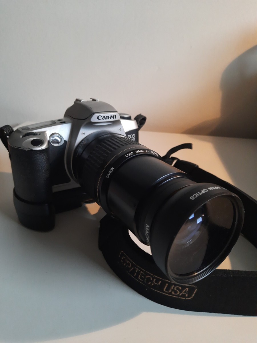 CANON EOS 500N CAMERA+LENS 80-200mm canon+HOYA 52mm+MACRO 0