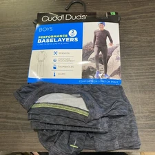 Cuddl Duds BASELAYERS 2 Piece Set Size Large