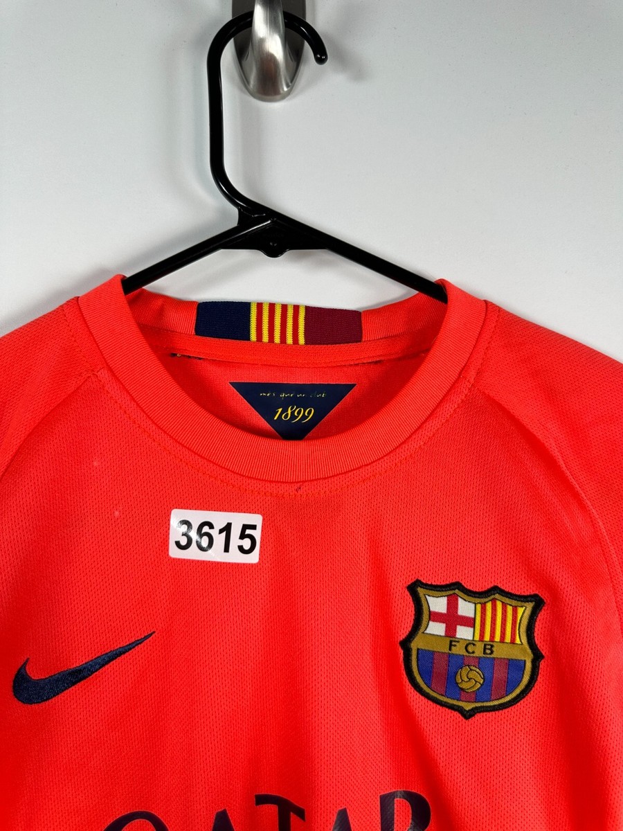Nike Youth Dri Fit Barcelona FC Soccer Shirt 2014 Jersey Orange Sz