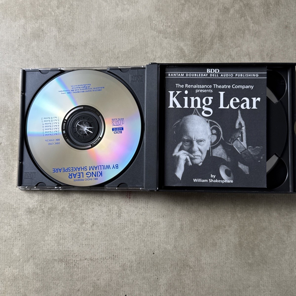 William Shakespeare King Lear, BBC Radio & Renaissance Theatre 3CD
