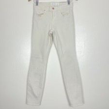 AYR Womens The Skinny Jean Sz 27x29 Cream Stretch USA