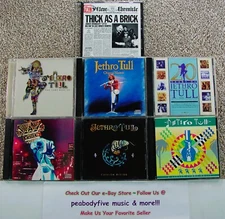 Lot Of 7 JETHRO TULL CDS - Thick, Best, Masters, 20 Years, Warchild, Catfish B †