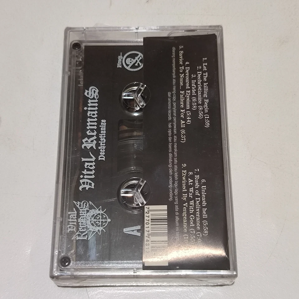 Vital Remains - Dechristianize 2003 original indonesia tapes BRAND NEW SEALED - Image 2 of 4
