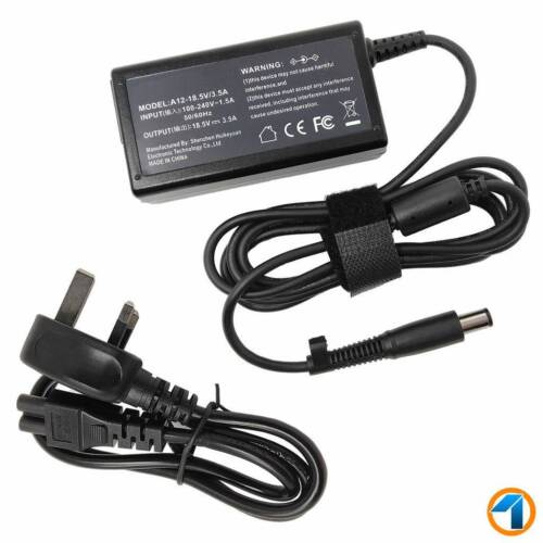 ADAPTOR for fits Laptop For HP PAVILLION HP G6 1359EA + 3 PIN UK Mains Cable - Picture 1 of 7