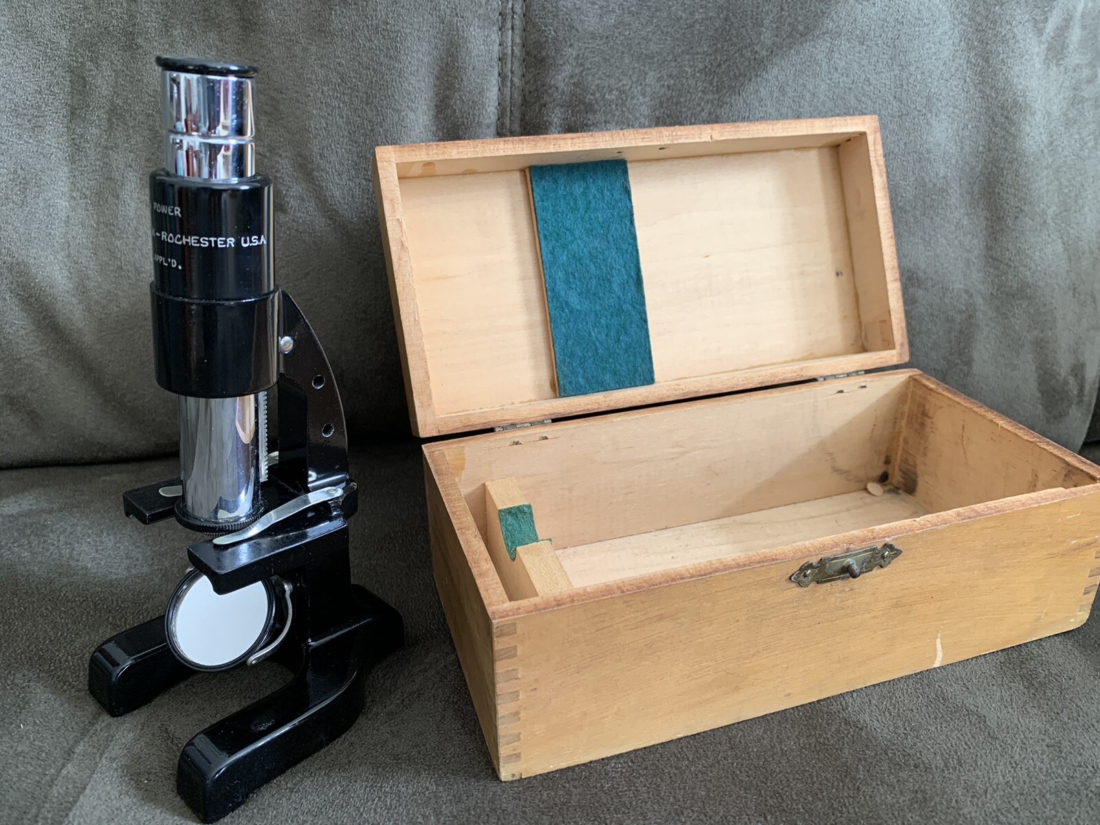 WollensakRochester 425 power vintage microscope eBay