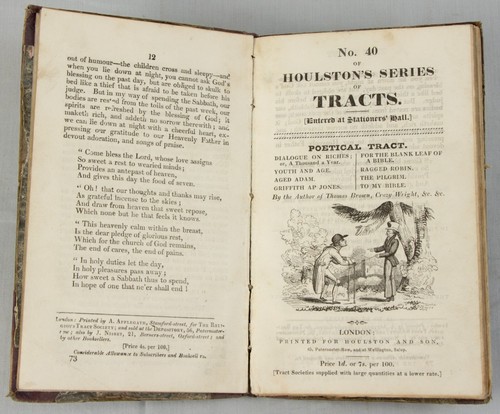 CHAPBOOKS 1830s bound collection of 17 original tracts religious + moral themes - Picture 5 of 24