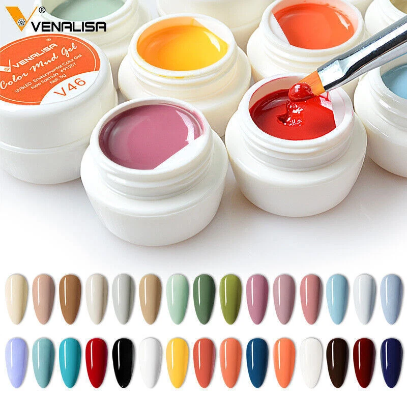 VENALISA Colour Mud Gel Pure Color Paint Gel, Nail Art Design Gel Polish 22-50 - Image 4 of 4