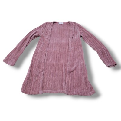 Knit Works Sweater Size Small 7/8 Womens Open Cardigan Sweater Soft Knit Sweater