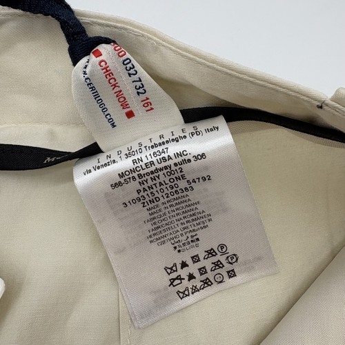 Authentic MONCLER Unuse Size:42 Trouser Pants White Cotton #36635276 - Picture 4 of 8
