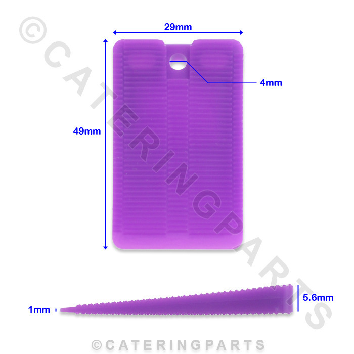 PACK OF 10 x PLASTIC NYLON LEVELLING PURPLE SHIM WOBBLE WEDGES 5mm