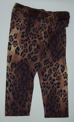 Damen Stretch Leggings 3/4 Tiger Gr. S/M, Hose Leggins Sport Yoga Fitness