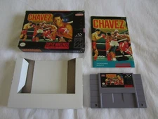 Chavez Boxing (SNES) Super Nintendo CIB Complete Box 1993 ASC RARE