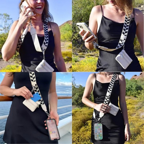 2024 Phone Strap w/ Zippered Pouch,Cross Body Phone String w/Zipper Wallet Pouch - 第 6/17 張圖片