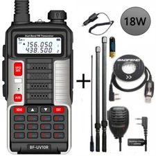1SET BAOFENG UV10R FM DUAL BAND VHF 2-WAY RADIO LONG RANGE HAM WALKIE TALKIE DCS